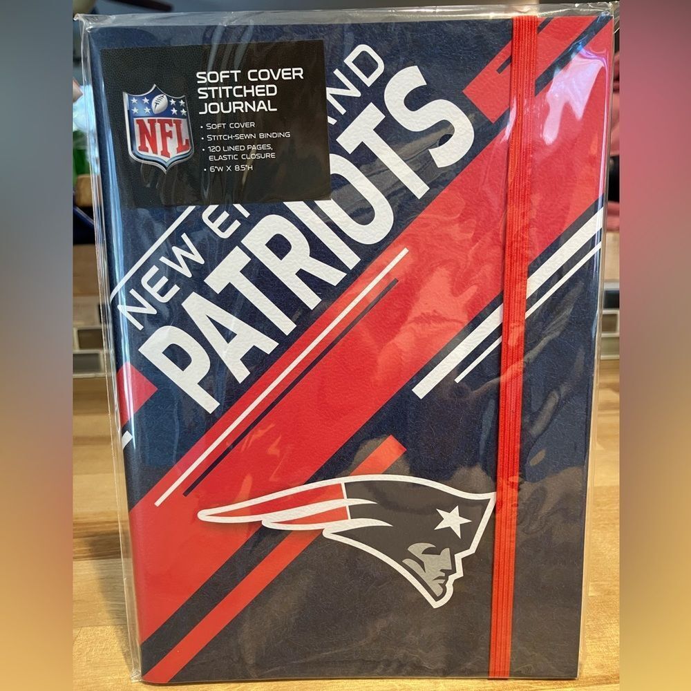 NWT, NFL, New England Patriots, soft covered stitched journal - Picture 2 of 4